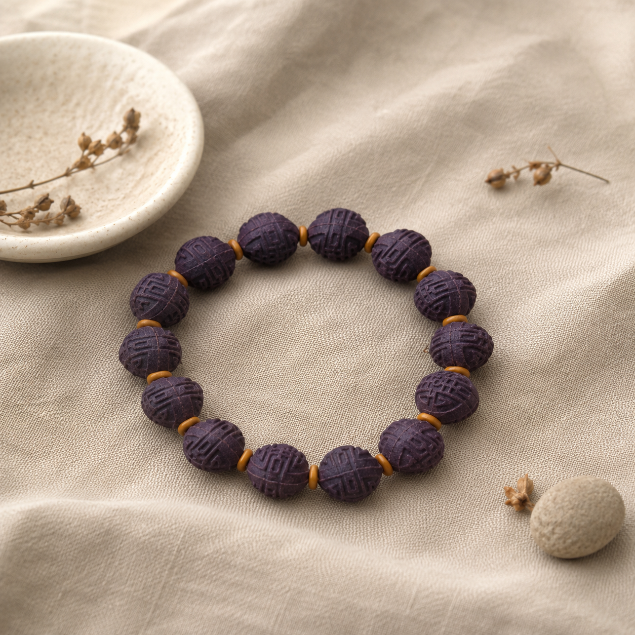 "Rosy Radiance" Hand-crafted Beads